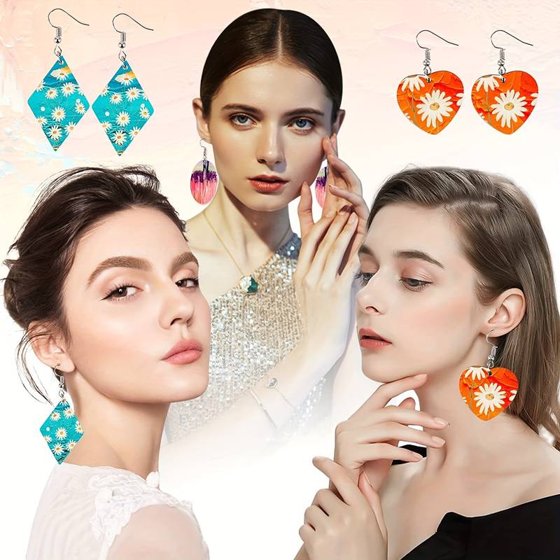 Sublimation Blank Earrings Thermal Sublimation Earrings - Temu